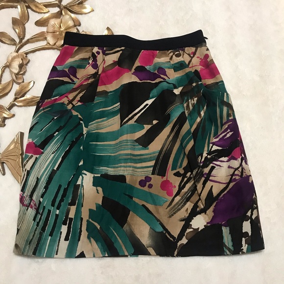 Ann Taylor Dresses & Skirts - Ann Taylor Multi Colored Midi Skirt Size 0